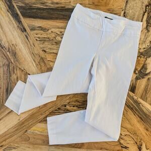 Pure Amici, Premium Activewear Slim Fit Bright White Pull Up Pant, Women's Small